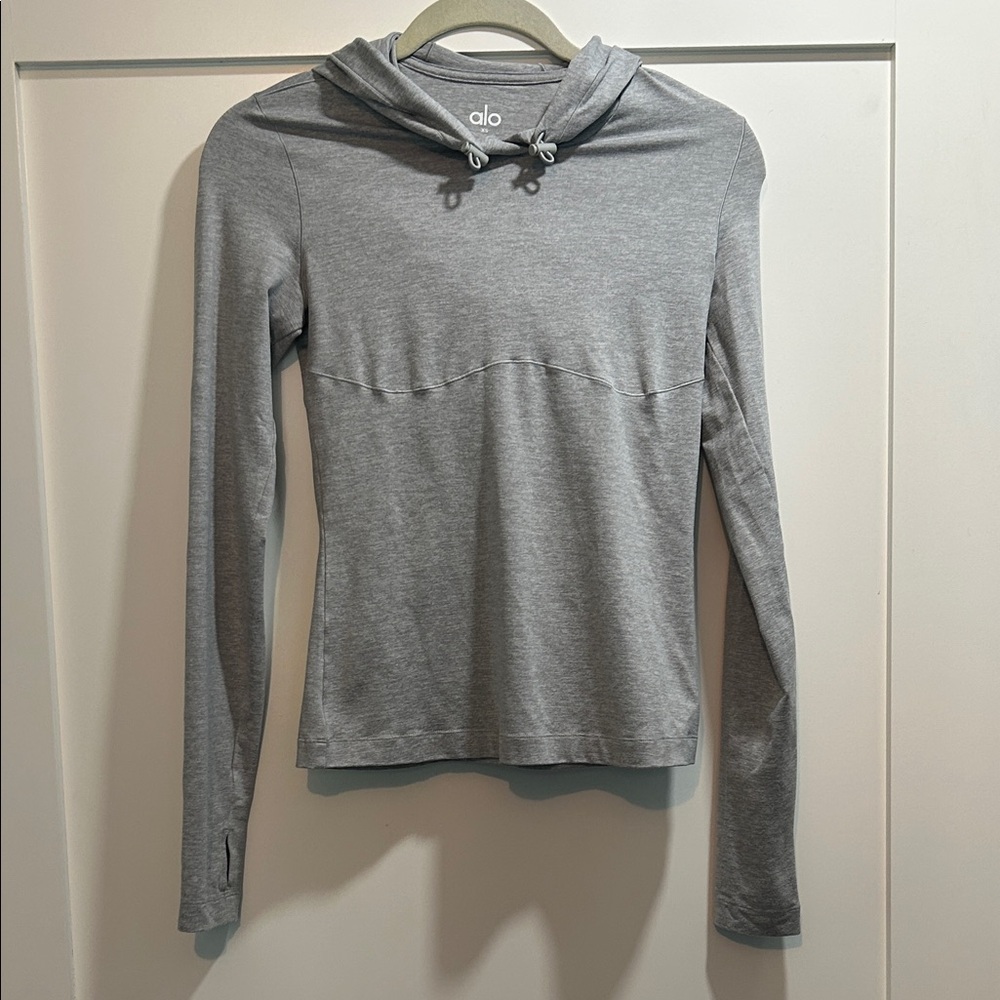 ALO Yoga Women's Heather Gray Hoodie